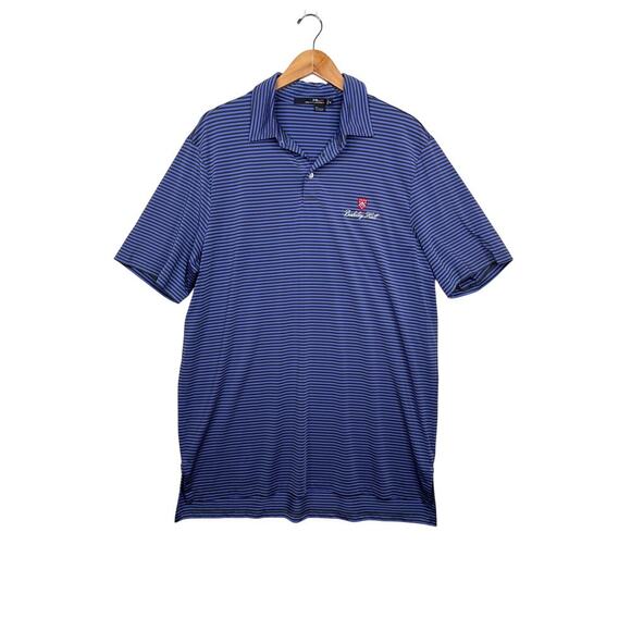 RXL by Ralph Lauren purple striped tech polo shirt (with logo) men’s size XL
